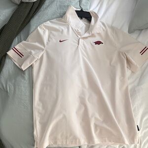 Nike Men's Arkansas White Polo